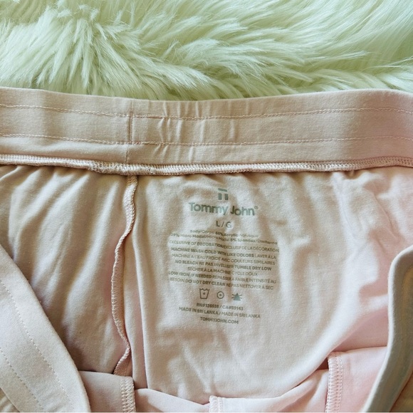 Tommy John Light Pink Modal Blend Pajama Pants Joggers L - Picture 5 of 6